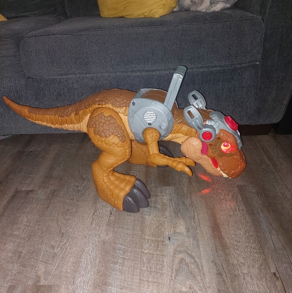Fisher Price Jurassic World T-Rex Dinosaur Large 34” 2018 Lights Motion WORKS - Picture 3 of 10